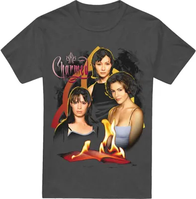 Immagine prodotto di Charmed - Maglietta "Original Three" per uomo/donna unisex TV17466 (S) (antracite)