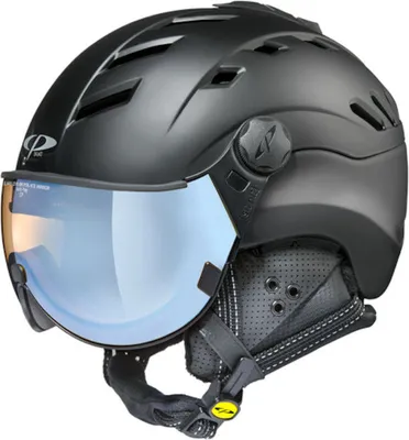 Produktbild von CP Camurai Skihelm black soft touch - dl vario lens brown pol ice mirror Unisex Gr. S (53-55 cm) Ski Helmet Snowboardhelm Schutzhelm Wintersport