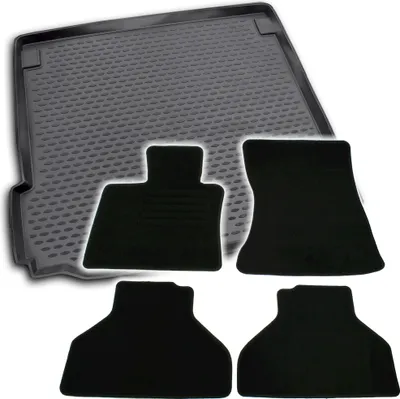 Produktbild von Gummi-Kofferraumwanne + Fußmatten Set für BMW X5 E70, Bj. 3/2007-8/2013
