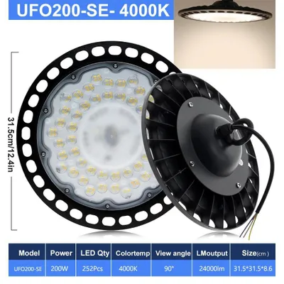 Zdjęcie produktu dla Reflektor LED – 200 W – 100–277 V AC – stopień ochrony IP65 – obudowa aluminiowa – do zastosowań zewnętrznych – biała neutralna