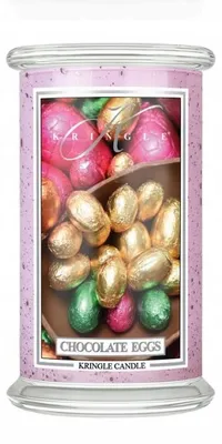 Image de Kringle Candle, Chocolat, Œufs, Bougie parfumée à 2 mèches