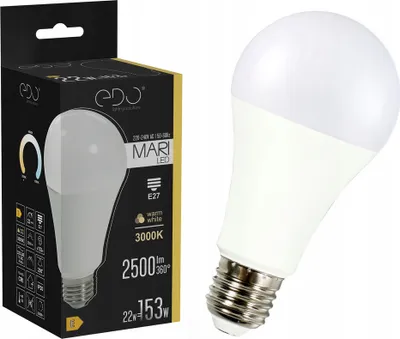 Immagine prodotto di MARI Lampadina LED E27 22W 3000K warm WW 2500lm EDO777507 Soluzioni EDO