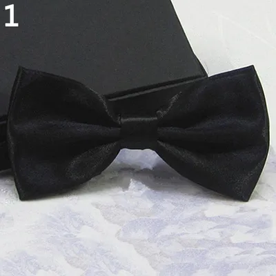 Produktbild von Herren Klassische Hochzeit Fliege Krawatte Fliege Neuheit Smoking Mode Verstellbar-Schwarz