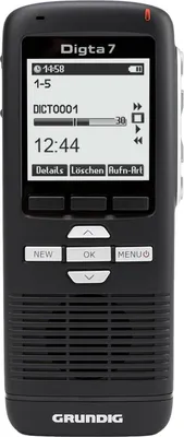 Zdjęcie produktu dla Grundig Digta 7 Pusch Type 701, cyfrowy dyktafon z przyciskami