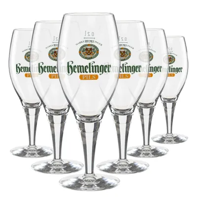 Produktbild von Hemelinger Pils 0,3l Pokal Glas | Geeicht für Perfekten Biergenuss, Hochwertiges Pils Glas, Ideal für Pilsliebhaber, Bierglas für Gastro und Zuhause