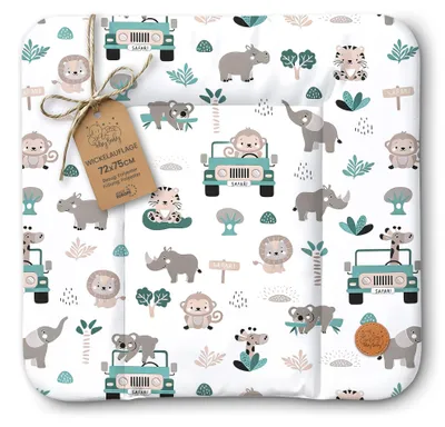 Produktbild von Wickelauflage wasserdicht 75 x 72 cm abwischbar Wickelunterlage Baby Afrika