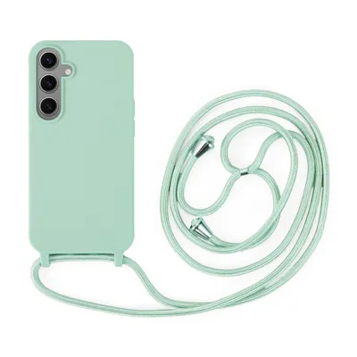Produktbild von Handykette für Samsung Hanyhülle mit Band Hülle mit Kodel Smartphone Halskette Galaxy S24 Mintgrün