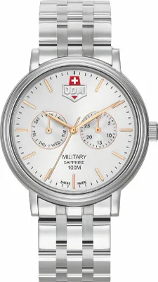 Produktbild von JDM Military JDM-WG003-01 Echo silber Jacques du Manoir swiss Herren Uhr NEU