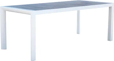 Immagine prodotto di Milani Home - tavolo da giardino, alluminio e Vetroceramica, piano in Vetroceramica, 8 posti, bianco, piano 194.5 x 90 cm