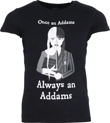 Produktbild von Adams Wednesday Mädchen T-Shirt kurzarm Shirt – Schwarz / 134/140