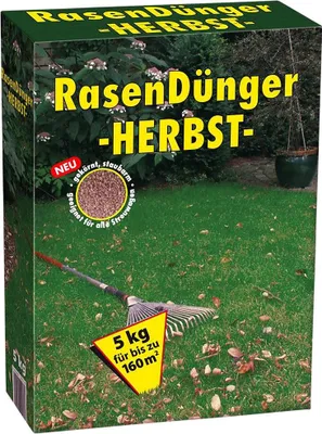 Produktbild von Herbst-Rasendünger 5 kg gekörnt, streuwagenfähig NPK Herbstrasendünger
