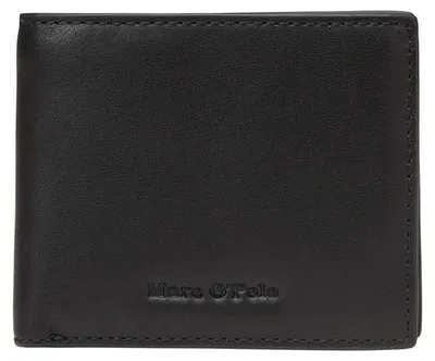 Produktbild von Herren Reisaccessoires Portemonnaie, kompakt, Leder, schwarz, für Reisen