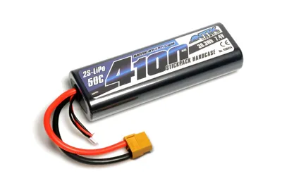 Obrázek produktu pro ANTIX by LRP 4100mAh - 7.4V - 50C LiPo Car Stickpack Hardcase - XT60 konektor