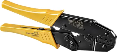 Productafbeelding van Rateltang Krimptang - Krimpgereedschap Klem tang - Elektrische Installaties - Niet-geïsoleerde Terminali - 1.5-6 mm² - Geel