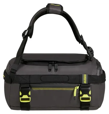Produktbild von American Tourister Reisetasche Rucksack Urban Track Duffle / Backpack Coated 31L Black / Lime schwarz