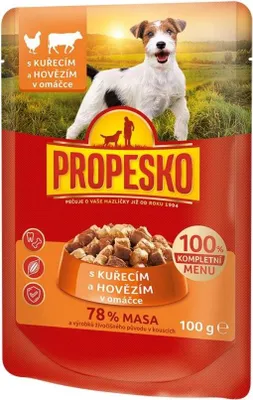 Image de Propesko PES POCHE 100 g POULET, BŒUF