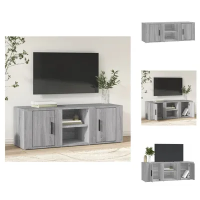 Imagen del producto de vidaXL Mueble de TV gris Sonoma, 100x31,5x35 cm, material de madera, muebles para televisión