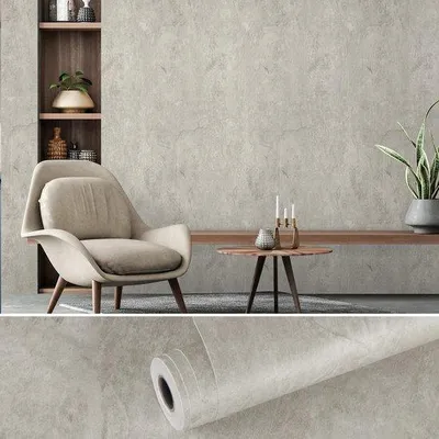 Zdjęcie produktu dla Folia samoprzylepna Unyqoos® imitująca beton – szare winyl, 81 cm x 900 cm, wodoodporna i łatwa w czyszczeniu, idealna do ścian, mebli, kuchni i łazienki