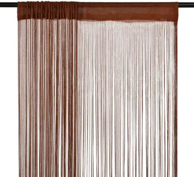Produktbild von Fadenvorhänge 2 Stk. 140 x 250 cm Braun
