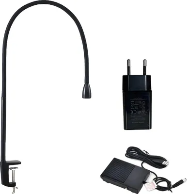 Produktbild von Lash UV-Härtelampe, 5W, verstellbarer Schwanenhals, schnelles Aushärten, Desktop-Klemme