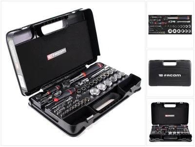 Produktbild von Facom Steckschluessel-Set 1/4Z 1/2Z 55-tlg