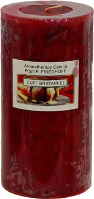 Produktbild von Duftkerze Stumpenkerze Bratapfel 14 cm