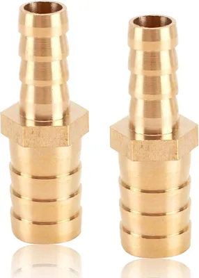 Zdjęcie produktu dla Zestaw 2 mosiężnych złączek do rur, 16 mm x 8 mm
