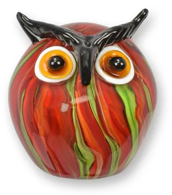 Produktbild von Figur Eule Glas im Murano-Stil Replikat Retro Design Dekoration