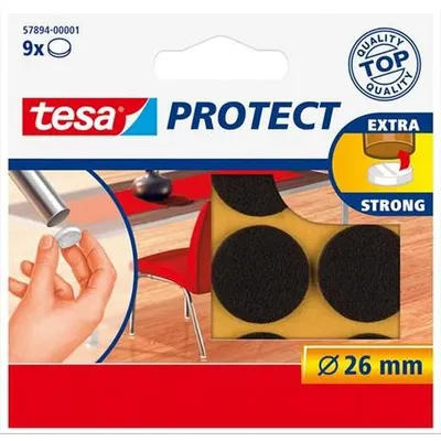 Immagine prodotto di Scivoli in feltro Proteggere diametro 26 mm rotondo marrone confezione da 20 pezzi