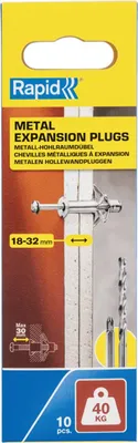 Produktbild von Rapid 5001551, Spreizdübel, Gipskarton, Stahl, Zink, Silber, PH2