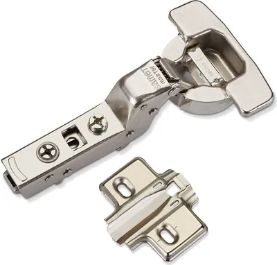 Produktbild von 2 x Master Toolless T45 Topfband werkzeuglose Topfmontage Innenanschlag 110° mit Dämpfer (Soft-Close) und Kreuzplatte