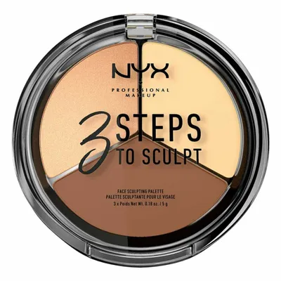 Produktbild von NYX PMU 800897098339, Puder, Light, Kompaktes Gehäuse, For most recent ingredient list, please refer to packaging. Synthetic Fluorphlogopite, Talc,..., Apply the deep shade to areas you wish to define, the light-matte shade to those you’d like to..., 17 mm
