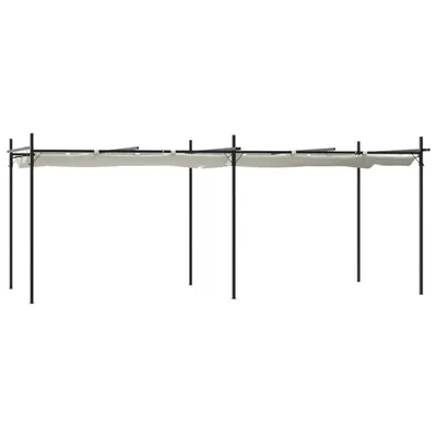 Produktbild von Pergola mit Schiebedach Creme 589x292x230 cm