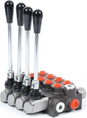 Obrázek produktu pro 4 Hydraulický ventil s cívkou Ovládací ventil Ovládací páka Směrový ventil Vícecestný ventil Nastavitelný 40 l/min