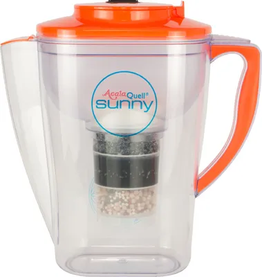Produktbild von AcalaQuell Sunny® Kannen Wasserfilter in orange, inkl. 1x Filterkartusche und 1x Mikroschwamm