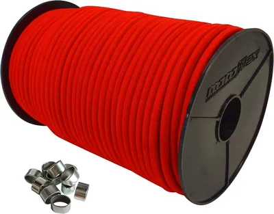 Produktbild von Expanderseil 6mm in Rot mit 40m Länge und 10 Würgeklemmen