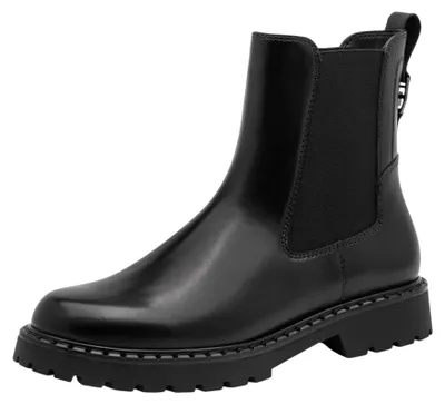 Productafbeelding van Tamaris dames sportieve enkellaars Chelsea model 1-25449-47, zwart