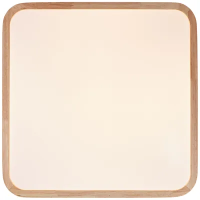 Produktbild von BRILLIANT moderne LED Deckenleuchte TUMEO | Eckige Deckenlampe aus nachhaltigem Holz| 24W 2400 Lumen 3000 Kelvin | Holz/Metall/Kunststoff