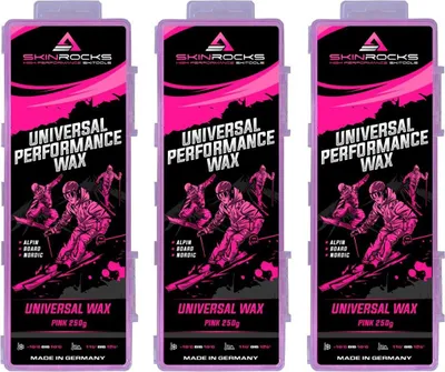 Produktbild von SkinRocks Universal Skiwachs Langlauf Snowboard Bügelwachs All IN ONE Wax 750g