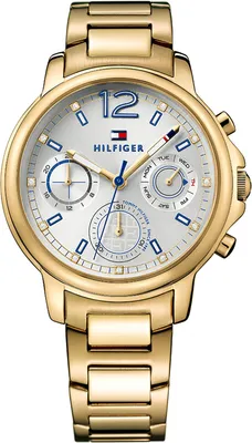 Produktbild von Tommy Hilfiger 1781742 Damen-Armbanduhr, Gold-Gehäuse, Metall-Armband