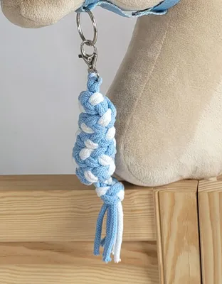 Obrázok produktu pre Viazanie na šnúrke Hobby Horse - biela a modrá