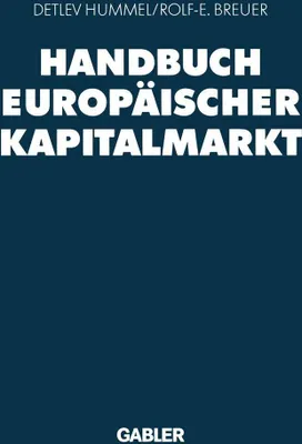 Produktbild von Handbuch Europäischer Kapitalmarkt