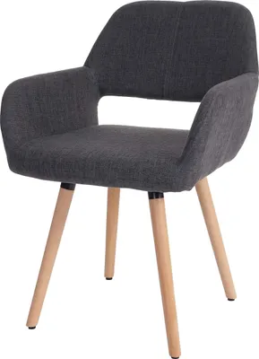 Produktbild von Esszimmerstuhl MCW-A50 II, Stuhl Küchenstuhl, Retro 50er Jahre Design  Textil, grau
