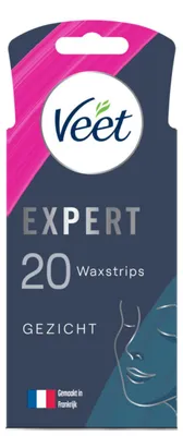 Obrázok produktu pre Veet Expert studené voskové pásiky na tvár (20 ks)