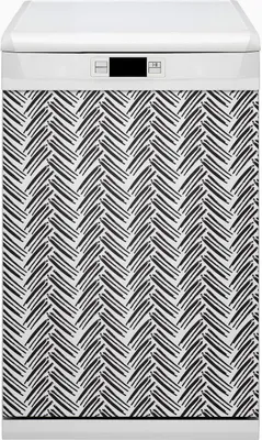 Produktbild von Küche Dekorative Magnete  Magnet Folie für Geschirrspüler 45x80 cm   - Muster -Fischgräten