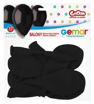 Produktbild von Premium-Luftballons, schwarz, 10 Stück – Godan