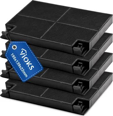 Produktbild von Kohlefilter 4Stk wie Zanussi 902979355/2 EFF70 für Dunstabzugshaube