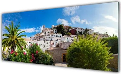 Produktbild von Acrylglasbilder 125x50 Wandbild Druck Stadt Landschaft