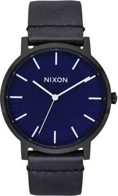 Produktbild von Nixon A1058-2668-00 Uni-Armbanduhr, Edelstahl-Gehäuse, Leder-Armband