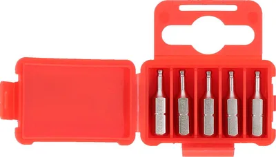 Produktbild von KS Tools  1/4" Bit Innensechskant, 25mm, Kugelkopf, 2,5mm, 5er Pack, 911.3701